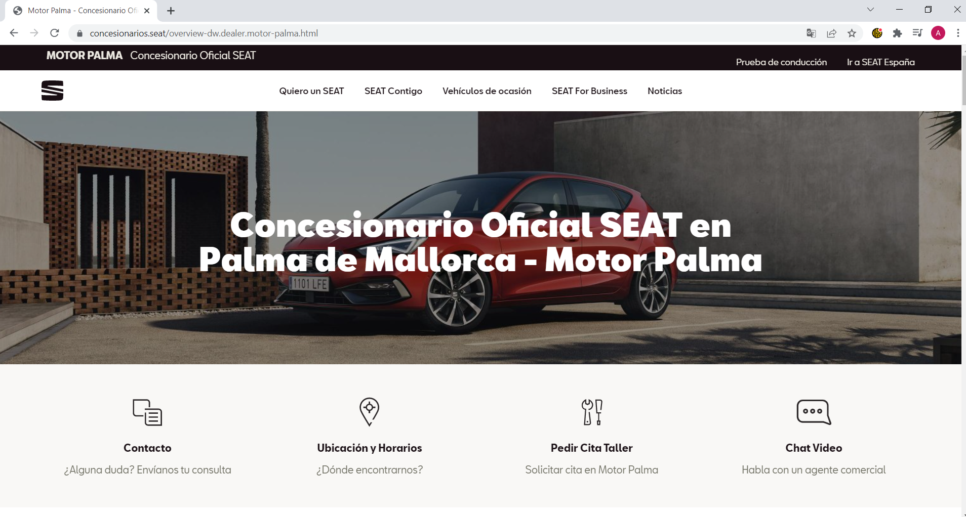 motorpalma.seat website