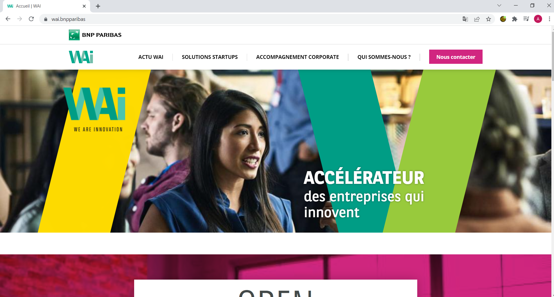 wai.bnpparibas website